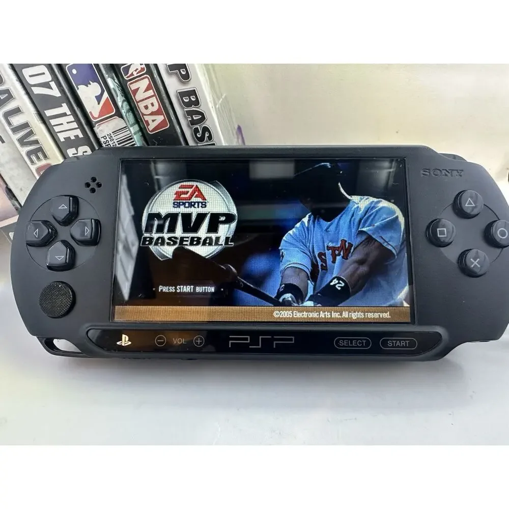 Sony PSP Street E1003 Console Tested Working w/ Charger & 7 Games Rare Gaming